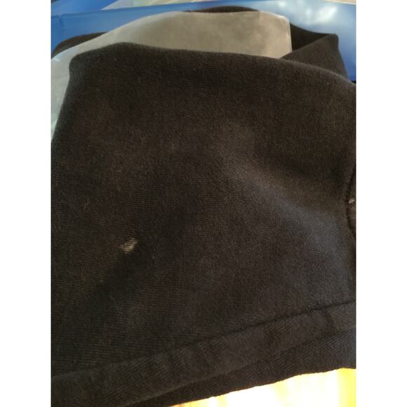 Men's Ultra Club Iceberg Fleece 1/4 zip black size L small flaw - Picture 4 of 8